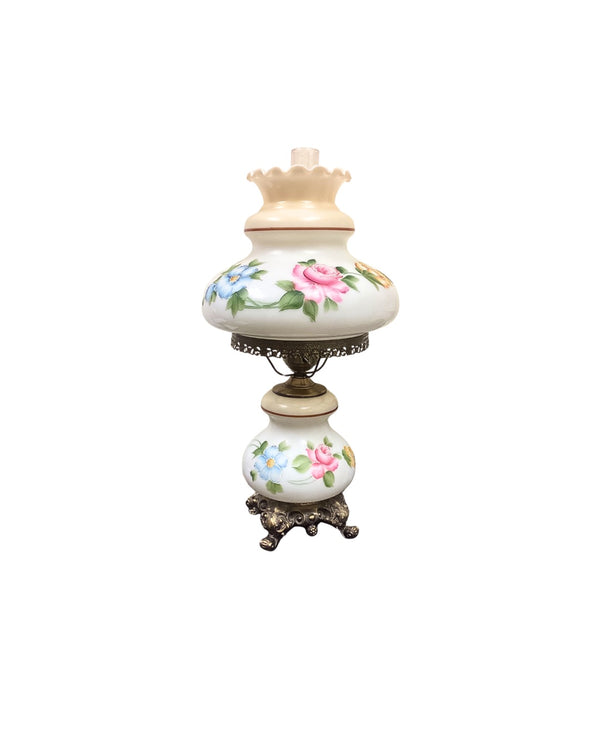 Hurricane Floral Lamp