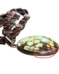 Iridescent Shell Statement Necklace