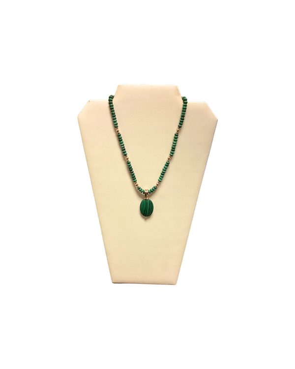 Malachite Pendant Necklace