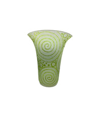 Green Swirl Vase