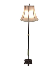 Brass floor lamp with uranium