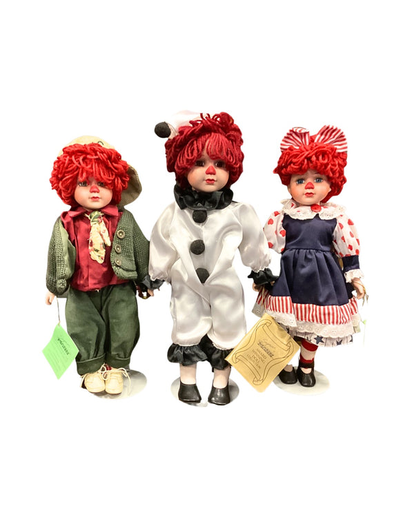 Seymour Mann Porcelain Doll Trio