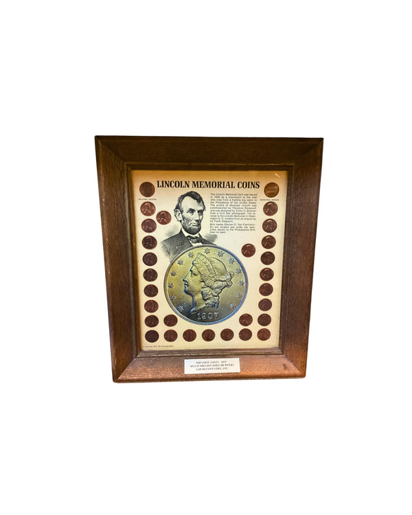 Framed Lincoln Memorial Coin Set