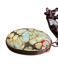 Iridescent Shell Statement Necklace