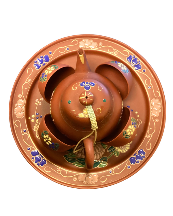 Yixing-Style Red Clay Tea Set