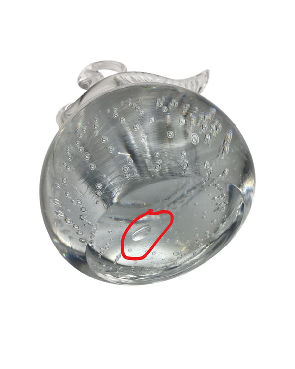 Glass Swan Paperweight