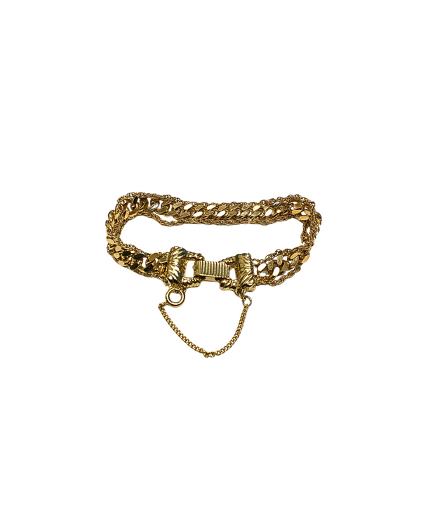 Gold-Toned Flat Bracelet