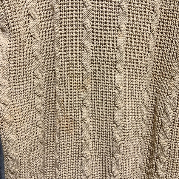 Dior Cardigan – Cream Knit, Size S/M