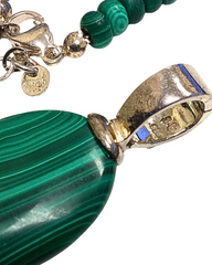 Malachite Pendant Necklace