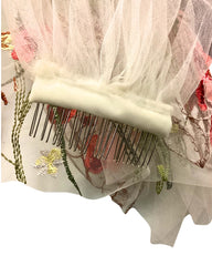 Embroidered Floral Veil