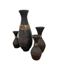Large Wicker “Vases”
