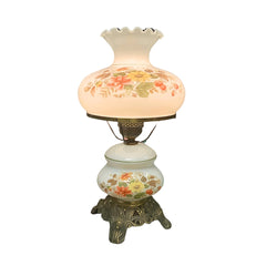 Floral Hurricane Lamp