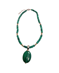 Malachite Pendant Necklace