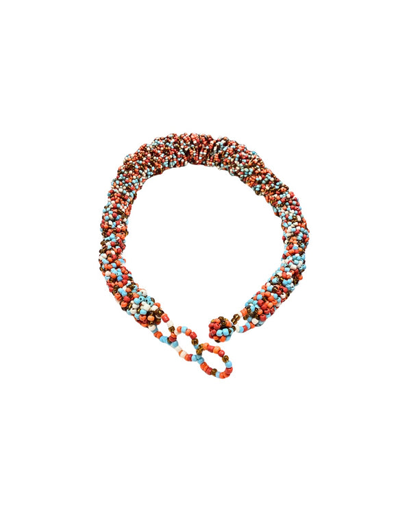 Vintage Bead Crochet Necklace