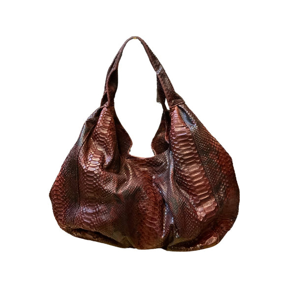 Snakeskin Hobo Bag