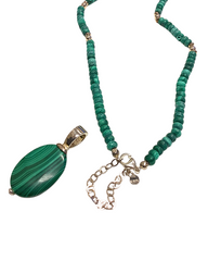 Malachite Pendant Necklace