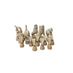 Carved Stone Chess Pieces