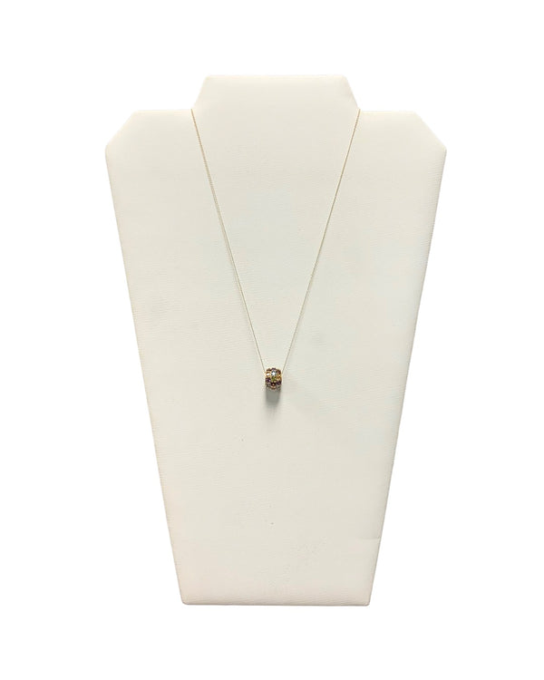 Gold Barrel Necklace