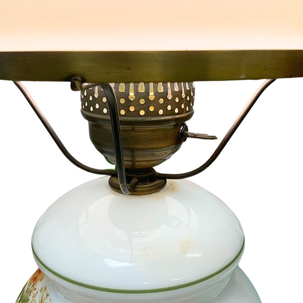 Floral Hurricane Lamp