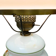 Floral Hurricane Lamp