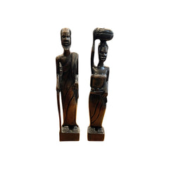 Wooden African Couple