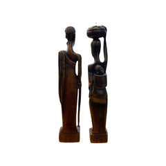 Wooden African Couple