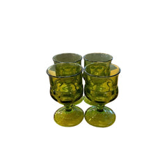 Kings Crown Thumbprint Glasses