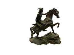Horse Rider Bronze sculpture